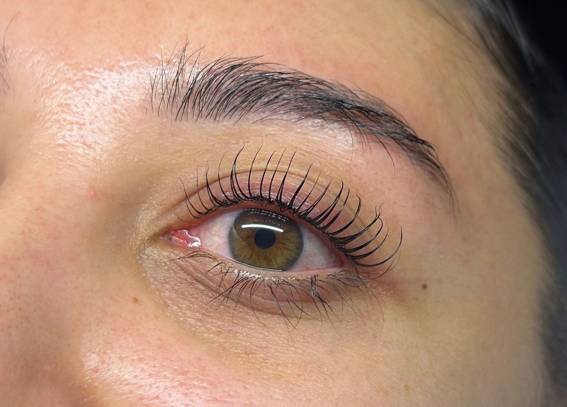 Beautifully curled lashes at Nancy's Lashes and Brows, Clacton-on-sea, England, GB.