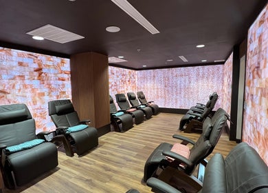 Relaxation chairs in a serene setting at Sapa Spa and Wellness, Denver, Colorado, US.