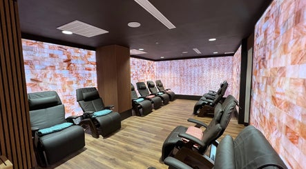 Relaxation chairs in a serene setting at Sapa Spa and Wellness, Denver, Colorado, US.