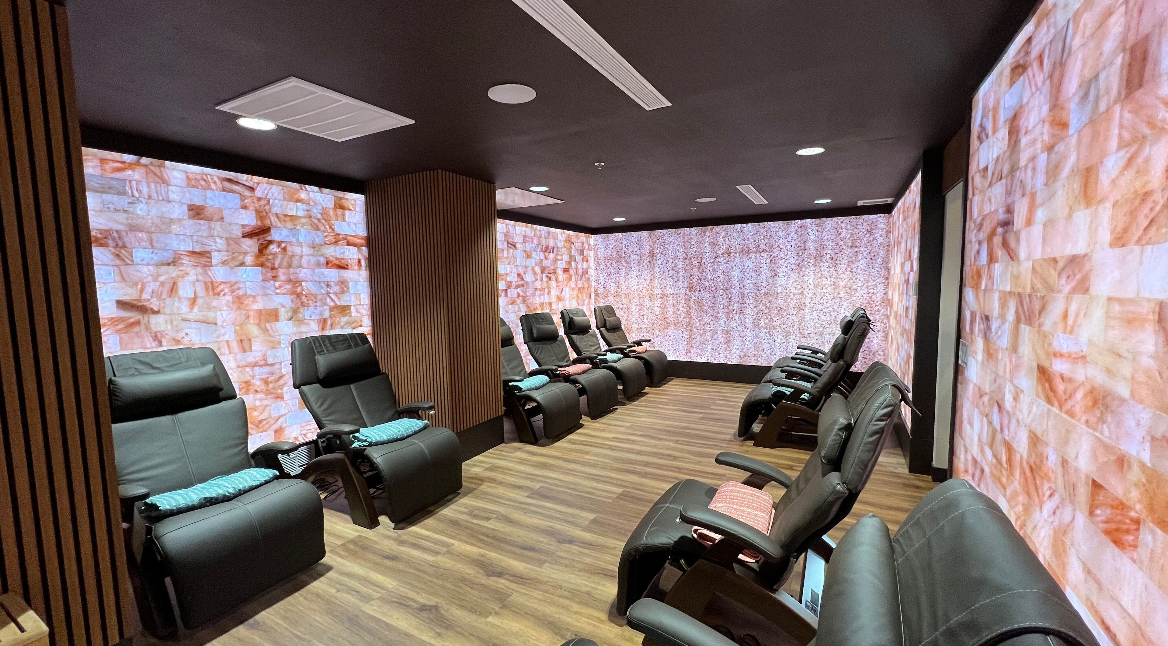 Relaxation chairs in a serene setting at Sapa Spa and Wellness, Denver, Colorado, US.