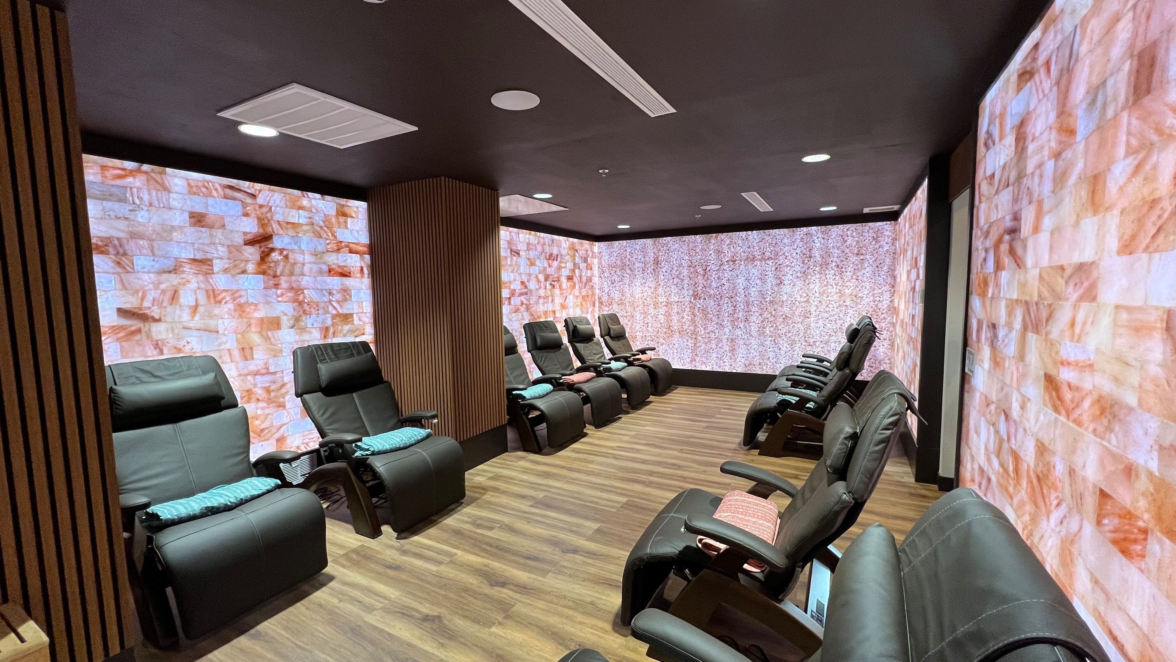 Relaxation chairs in a serene setting at Sapa Spa and Wellness, Denver, Colorado, US.