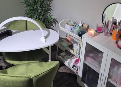 Stylish nail care setup at Julia Plas Skin at The House of Hair, Alsager, England, GB.
