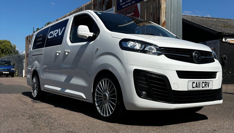 CRV Mobile Valeting van parked in Ware, England, GB on a sunny day.