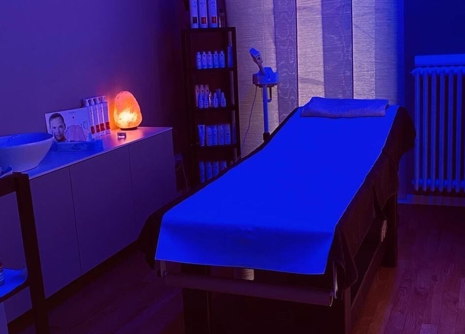 Sala massaggi atmosfera blu a Beauty Charme, Botticino, Lombardia, IT