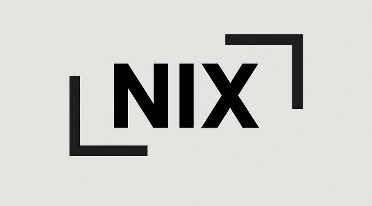 Bold NIX logo highlighting brand identity at Worcester, England, GB.