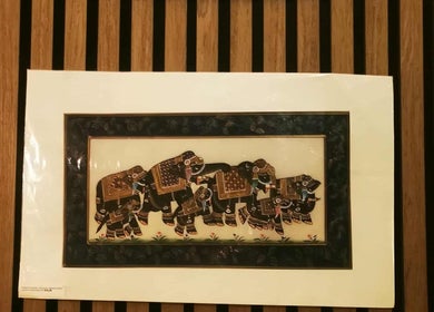 Traditional elephant painting decor at Chang Thai Massage in Ipswich, Queensland, AU.