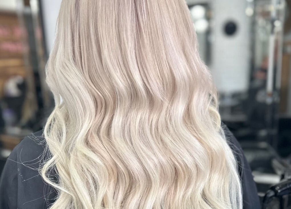 Stunning blonde waves styled at Funk Hair Studio, Albion Park, New South Wales, AU.