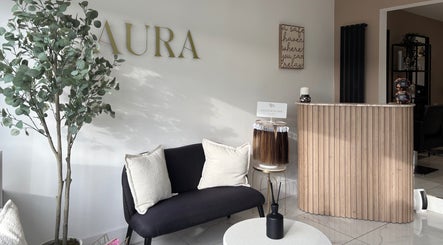 Stylish seating and decor at Picture Me Prestige, Hyde, England, GB.