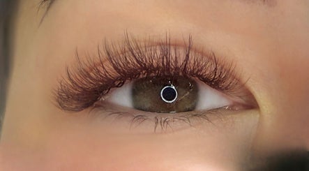 Close-up of lush lashes at Beauty Lash Bar in Bournemouth, England, GB.