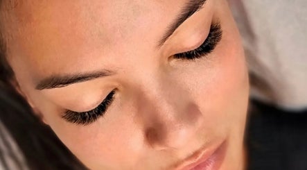 Close-up of eyelash extensions at Beauty Lash Bar, Bournemouth, England, GB.