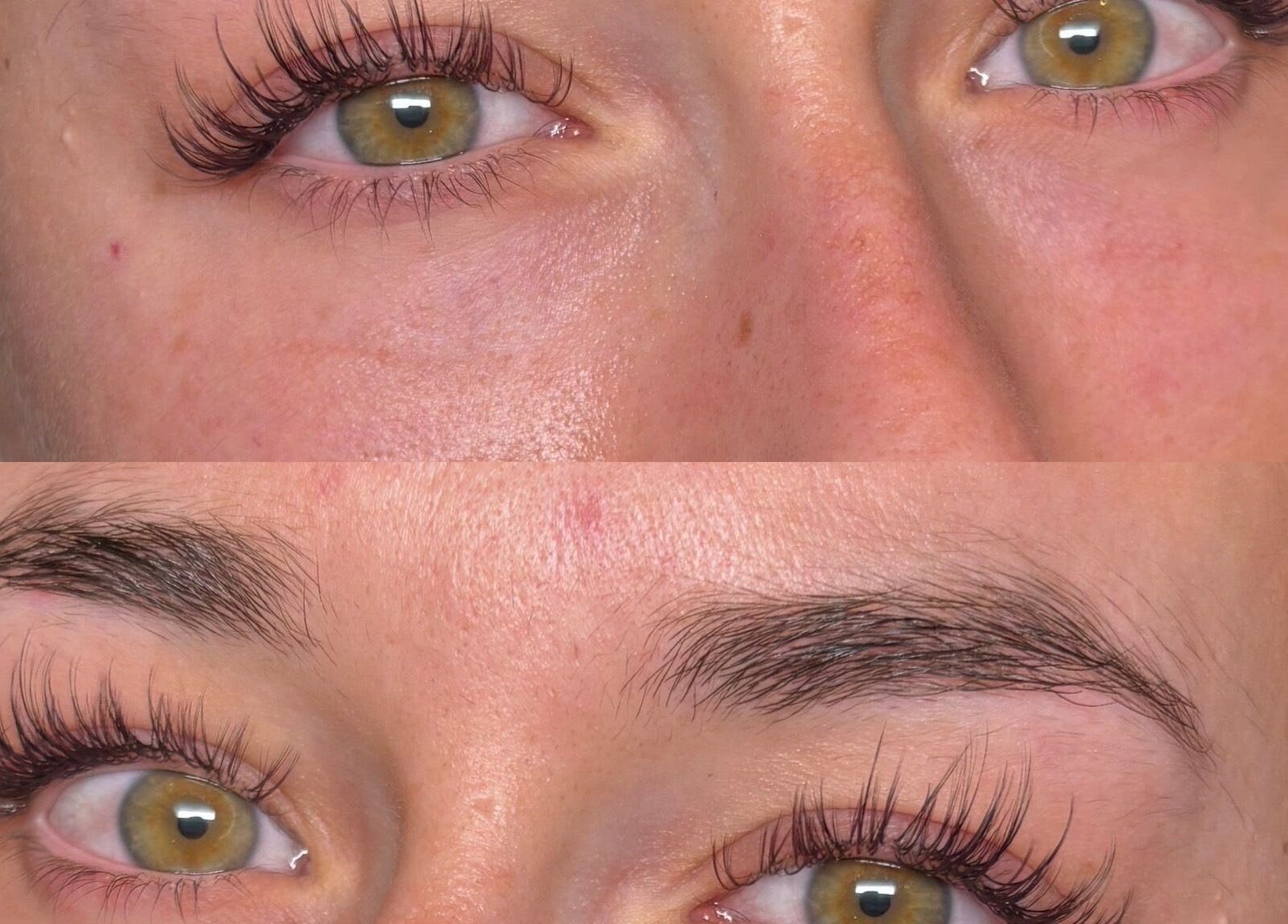 Close-up of eyelash extensions from Lashed by Ella, Sheffield, England, GB, showcasing dramatic lash enhancement.