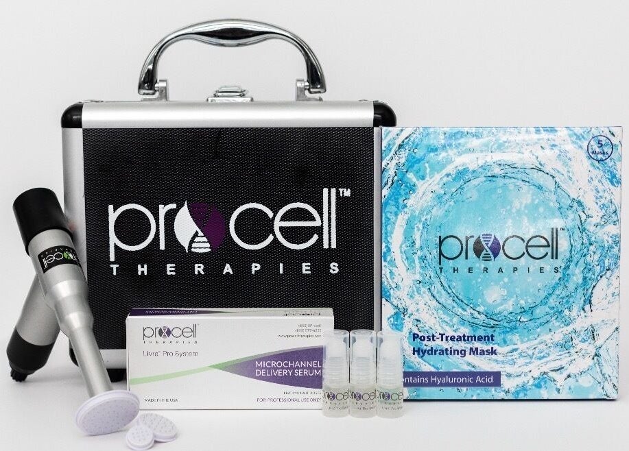 ProCell Therapies kit at Angelica’s Glow Bar, Maple Ridge, British Columbia, CA.