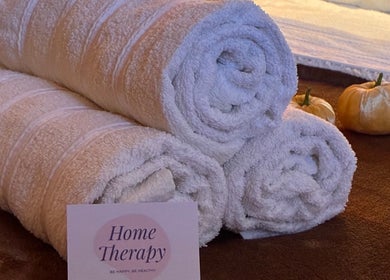 Rolled towels at Home Therapy in Kidderminster, England, GB offer a serene spa experience.