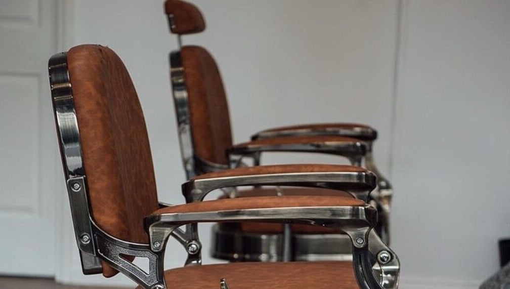 Elegant barber chairs at Blck and Brwn Barber Shop, Melbourne, Victoria, AU, offering premium comfort.