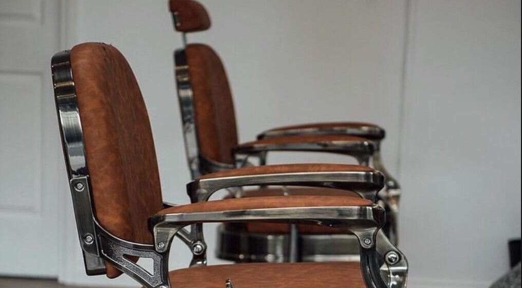 Elegant barber chairs at Blck and Brwn Barber Shop, Melbourne, Victoria, AU, offering premium comfort.