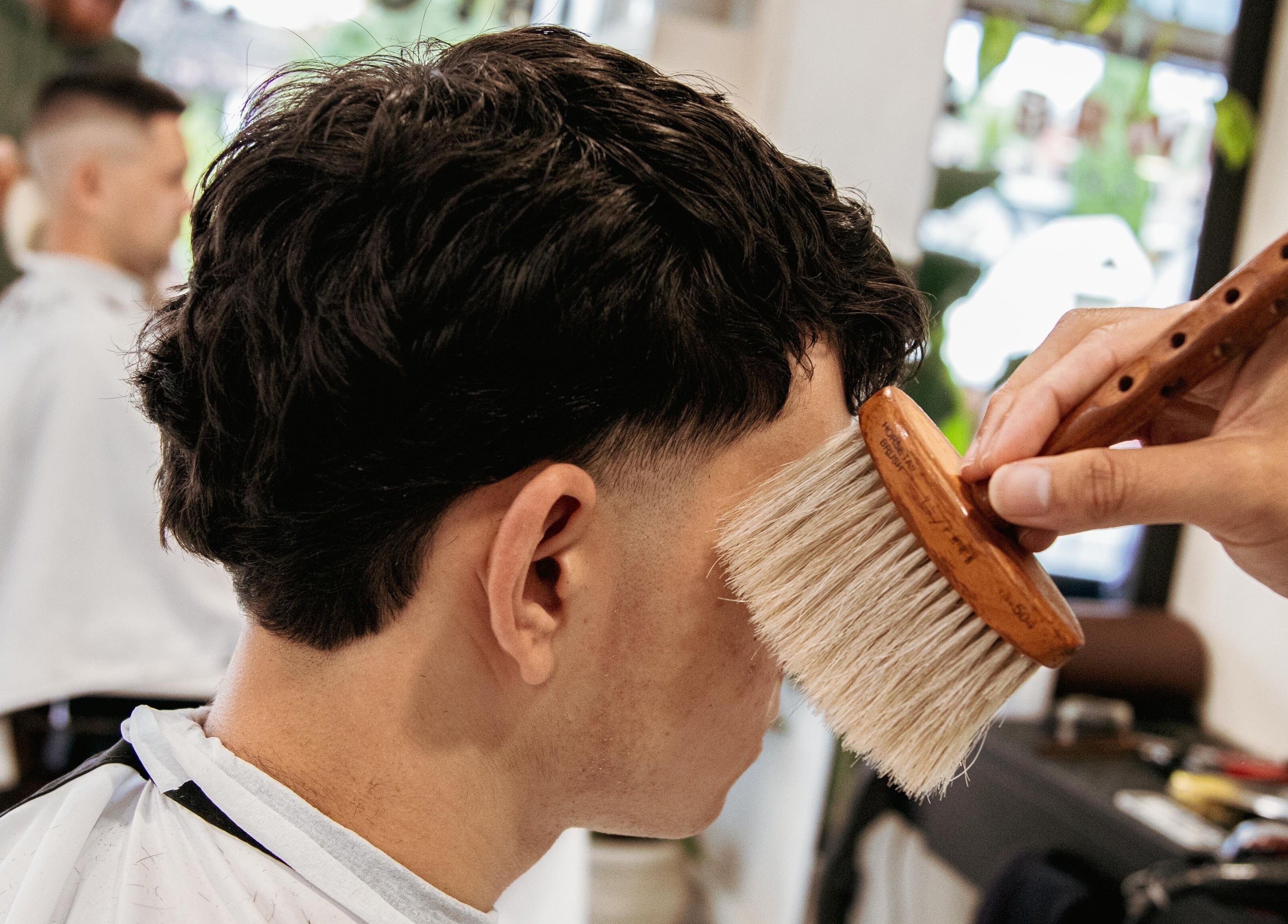 Haircut session at Blck and Brwn Barber Shop in Melbourne, Victoria, AU.