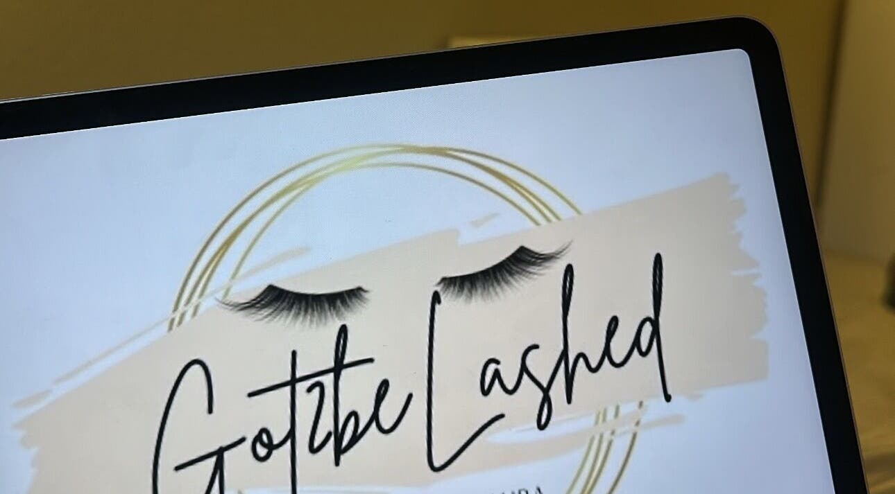 Got2BeLashedx logo displayed on a screen in Bradford, England, GB.