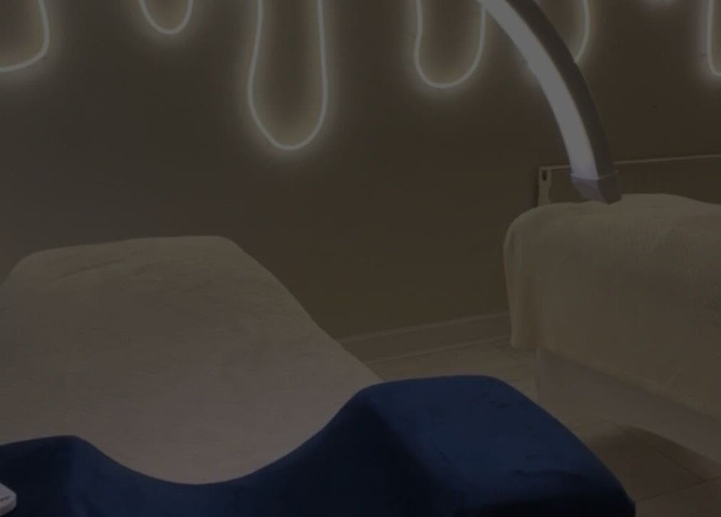 Calm treatment room with elegant lighting at Got2BeLashedx, Bradford, England, GB.