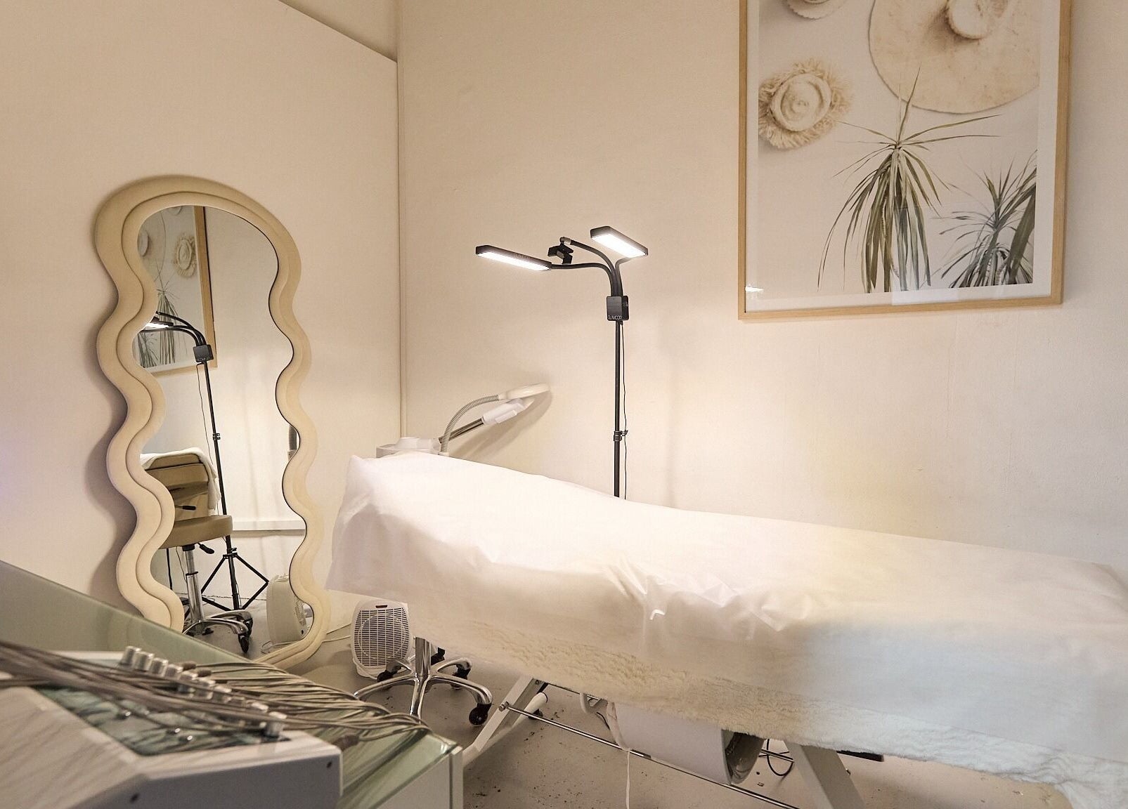 Tranquil treatment room at Gbeauty, Surry Hills, New South Wales, AU with modern decor and soft lighting.