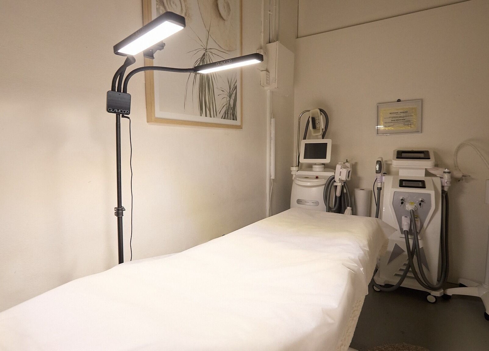 Modern treatment room at Gbeauty, Surry Hills, New South Wales, AU, featuring advanced beauty equipment.
