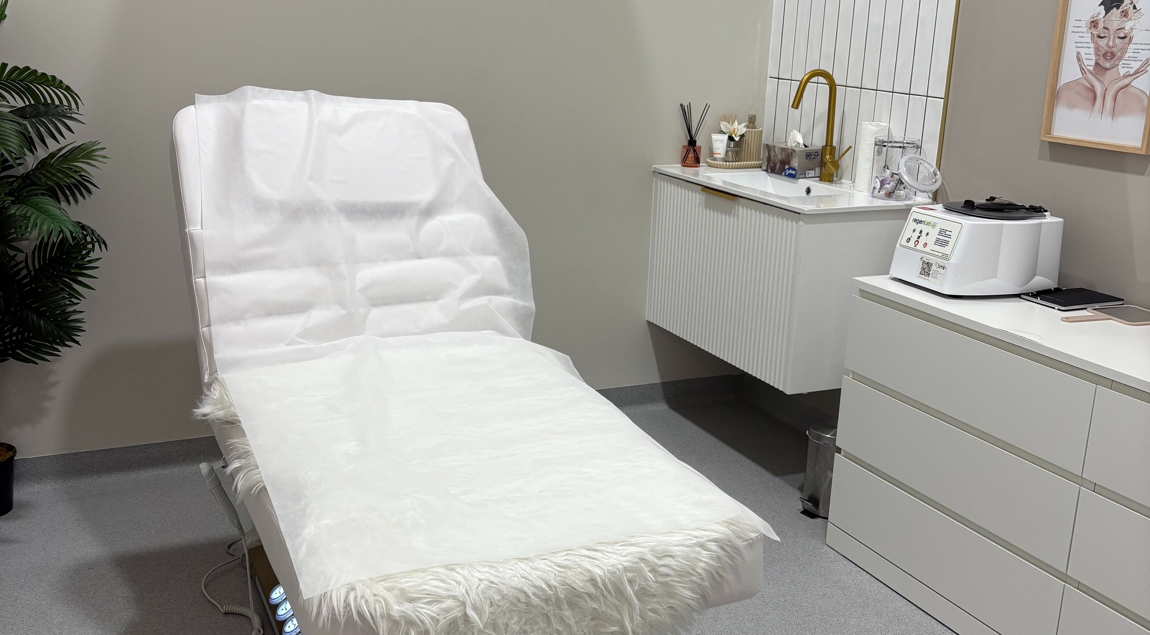 Elegant treatment room at Allure Beauty and Aesthetics, Murray Bridge, South Australia, AU.