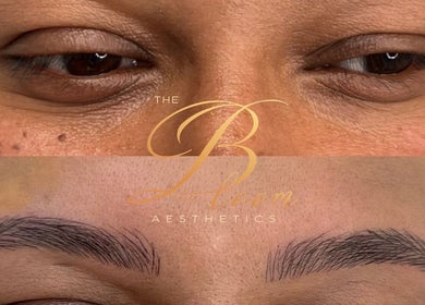 Eyebrow enhancement showcased at The Bloom Aesthetics in Hereford, England, GB providing stunning results.