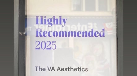 Award plaque reading 'Highly Recommended 2025' at The Bloom Aesthetics, Hereford, England, GB.