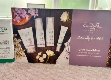 Eve Taylor skincare products displayed at Divine Touch, Wolverhampton, England, GB.