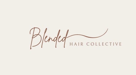 Blended Hair Collective logo on a cream background, located in Harrogate, England, GB.