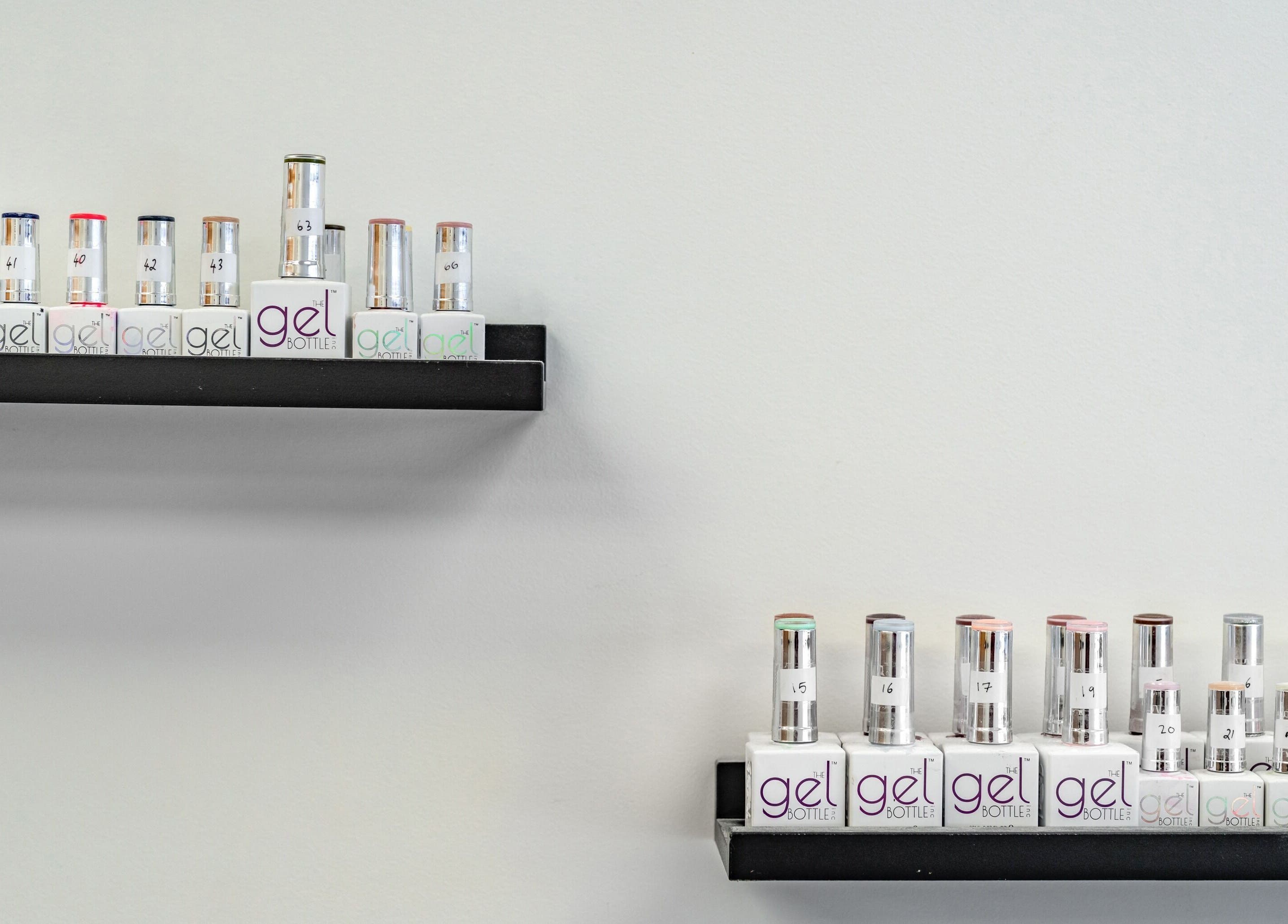 Flutter & Co's gel polish collection in Auckland, Auckland, NZ for vibrant nail art.