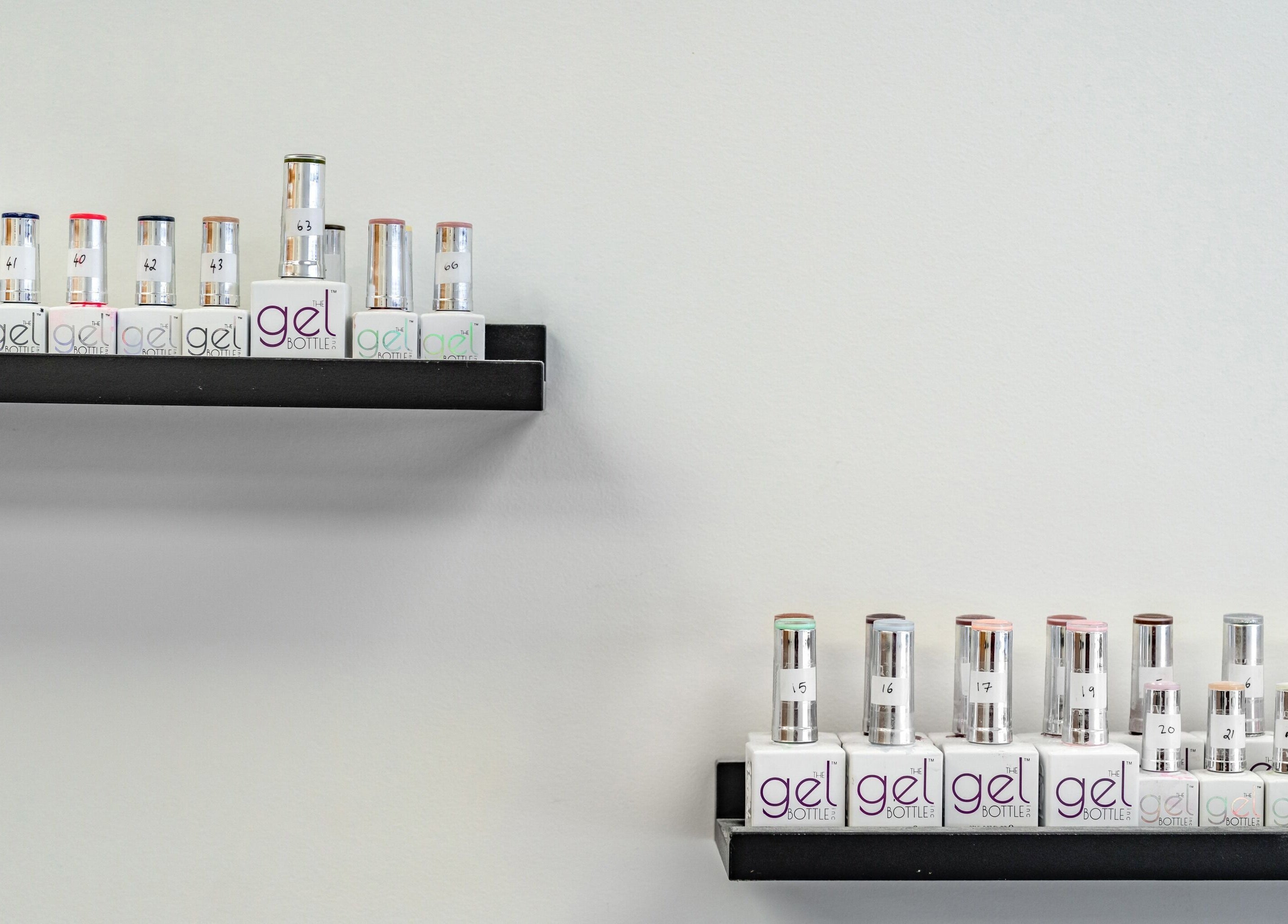 Flutter & Co's gel polish collection in Auckland, Auckland, NZ for vibrant nail art.