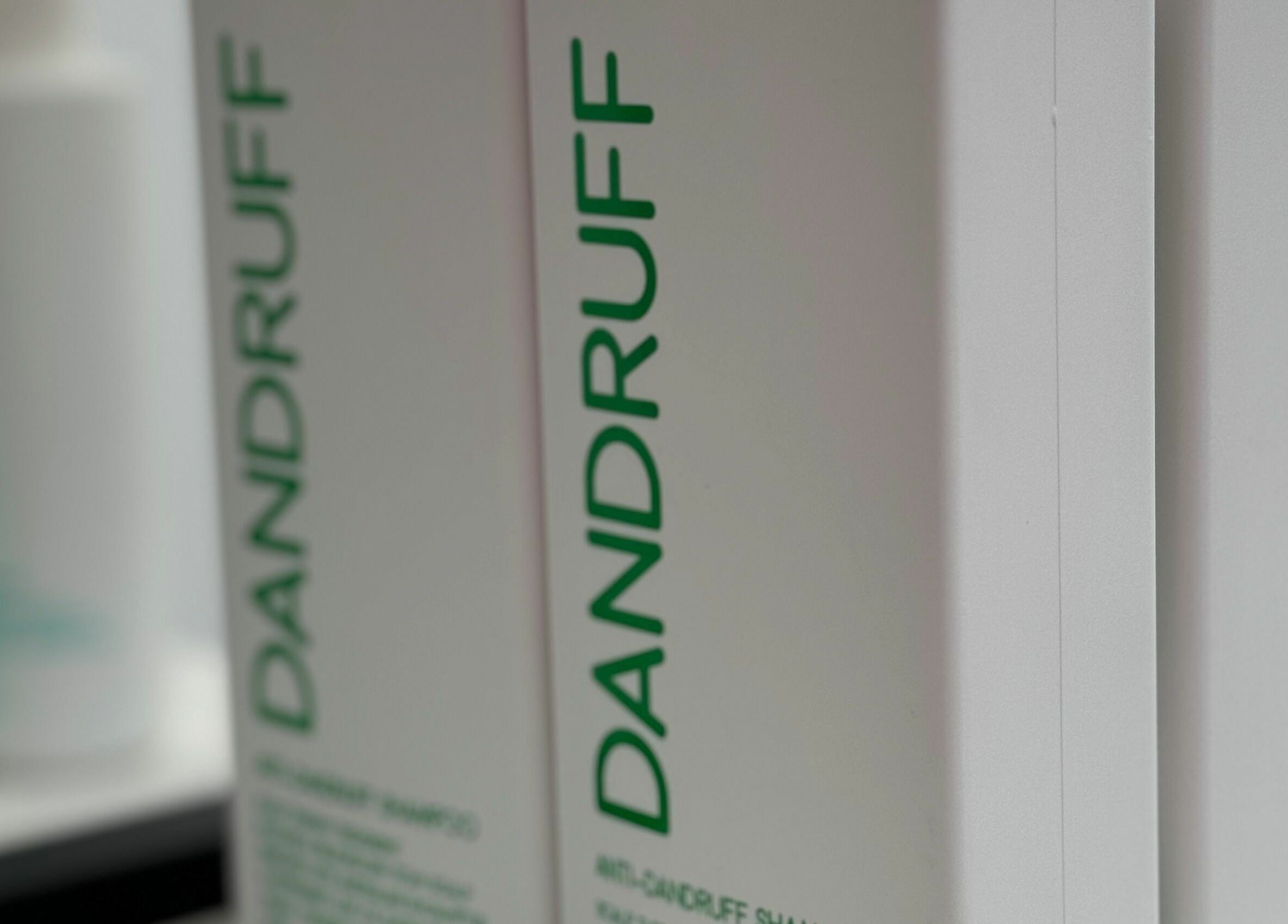 Anti-dandruff shampoo displayed at Sleek Back, Melbourne, Victoria, AU. Enhance hair care routines here.