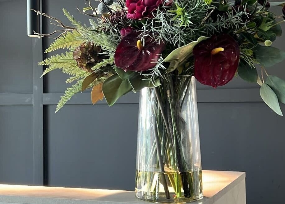 A stunning floral arrangement at Steadman & Co, Peterborough, England, GB.