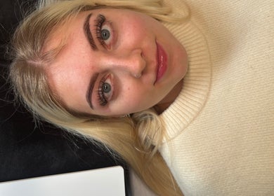Close-up of eyelash extensions at Lily’s Luxè, Peterborough, England, GB.