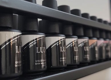 Luxurious nail polish collection at Formation Beauty Lounge, Vancouver, British Columbia, CA.