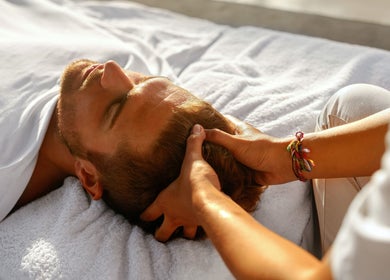 Relaxing head massage at TUESDAYS Mobile Therapist, Bridgend County in Kenfig Hill, Wales, GB.