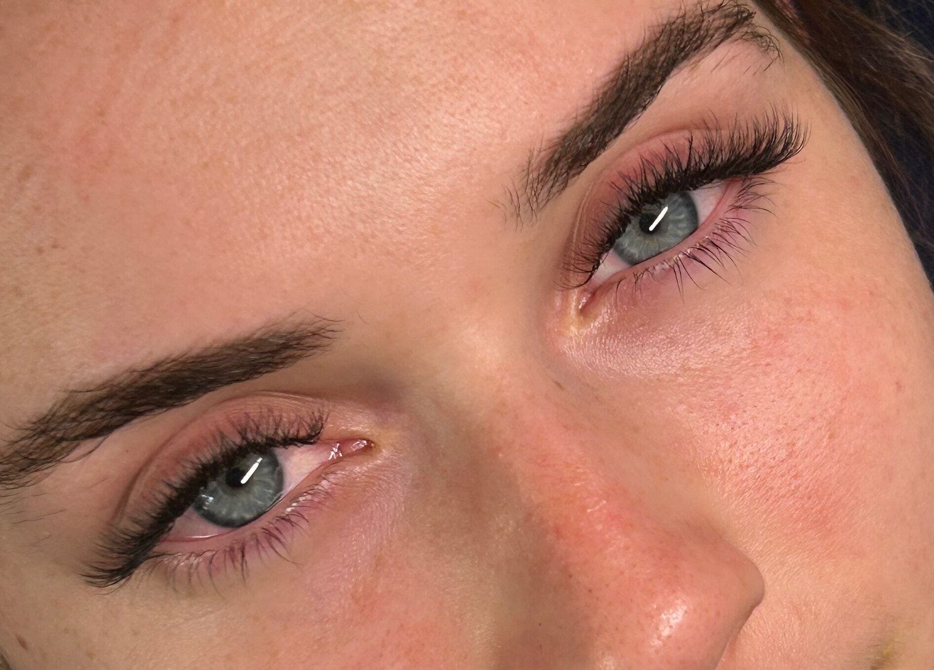 Close-up of well-defined eyelashes at SA Artistry, Arklow, County Wicklow, IE showcasing expert lash work.