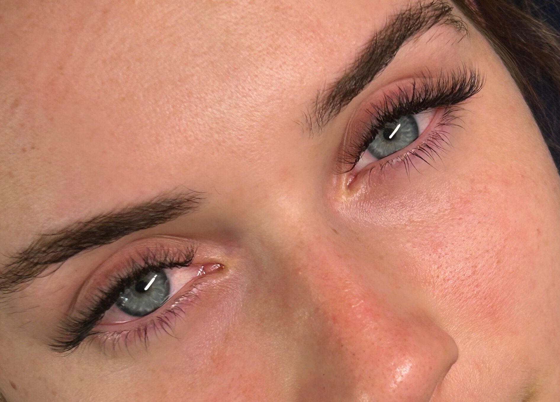 Close-up of well-defined eyelashes at SA Artistry, Arklow, County Wicklow, IE showcasing expert lash work.