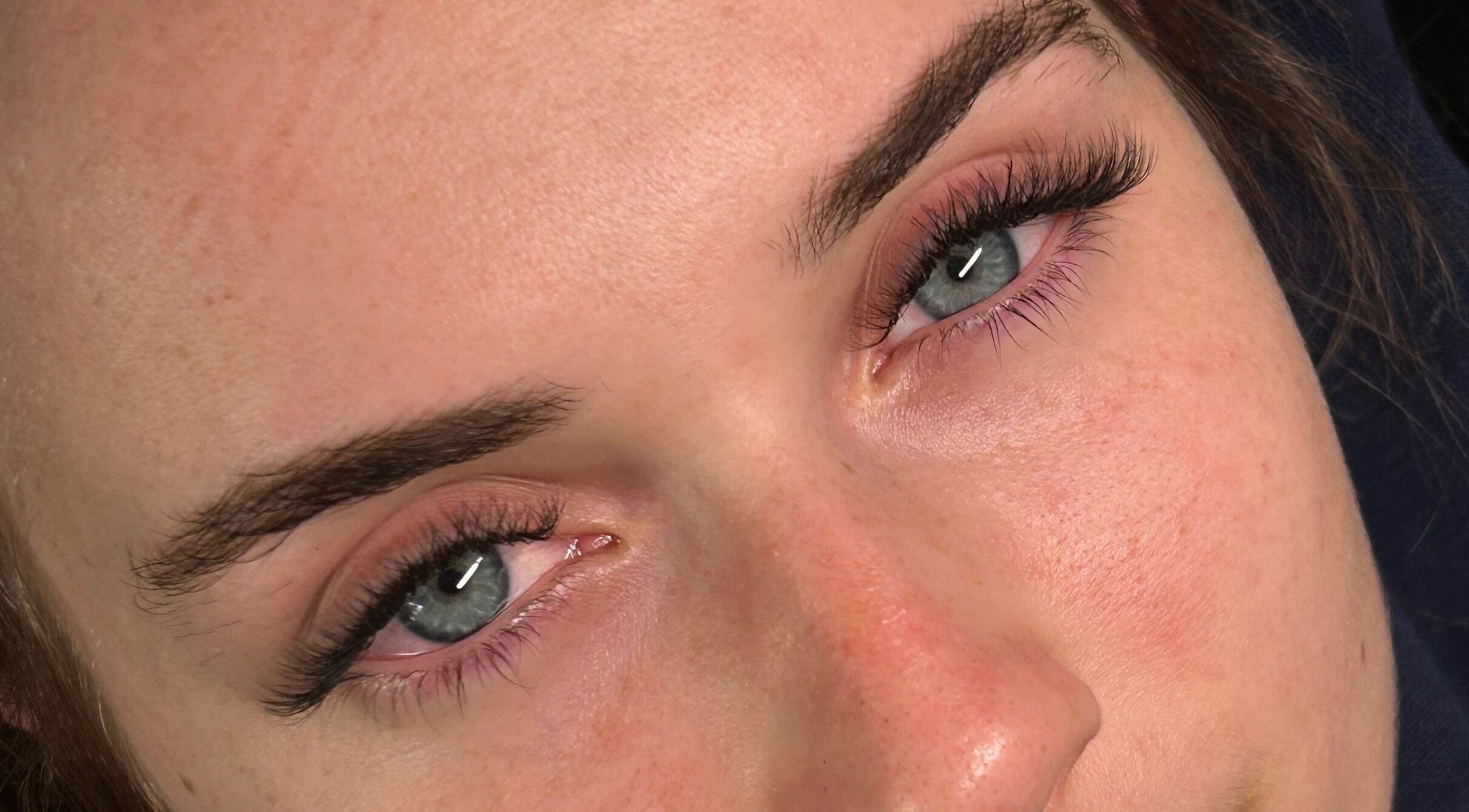 Close-up of well-defined eyelashes at SA Artistry, Arklow, County Wicklow, IE showcasing expert lash work.
