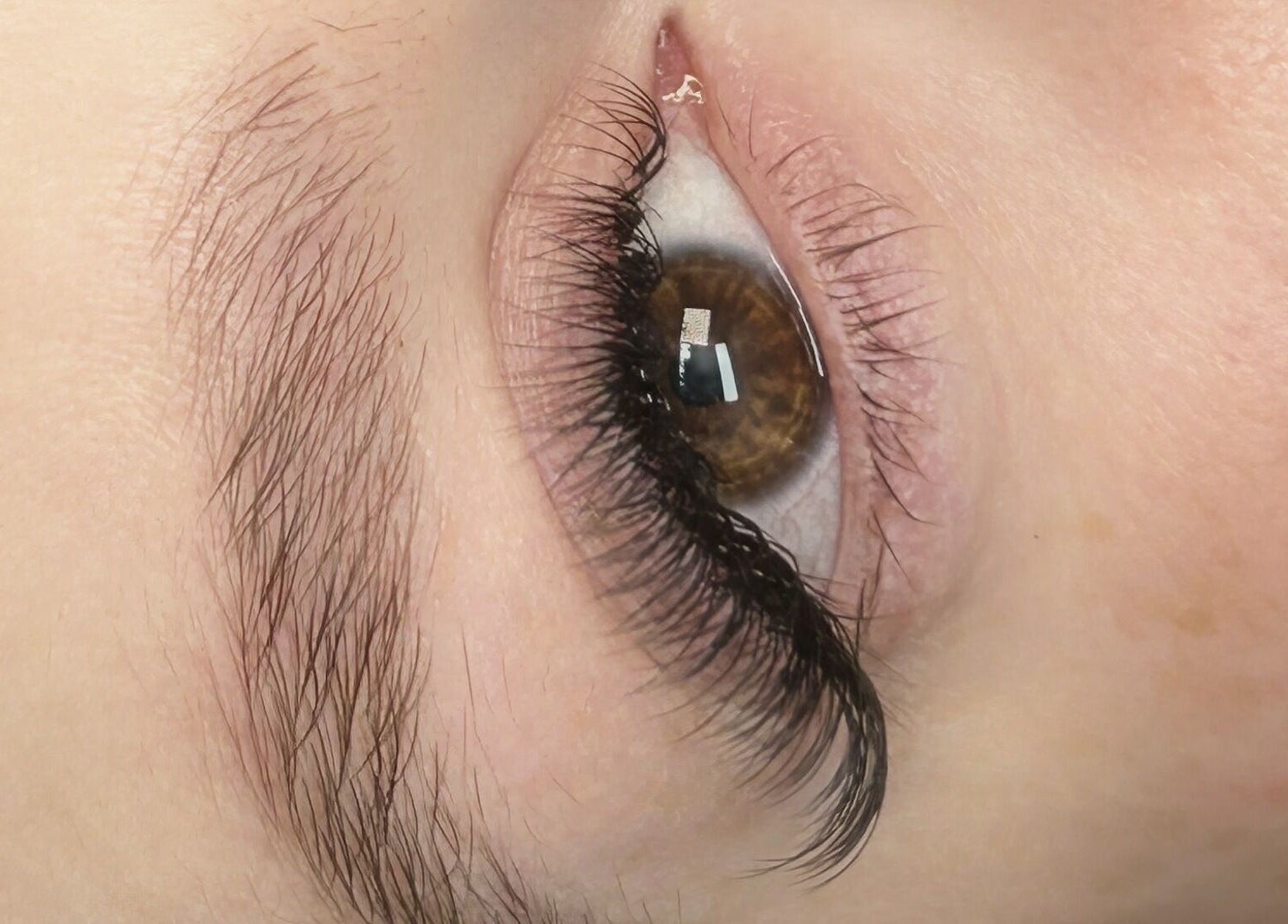 Closeup of expertly styled lashes at SA Artistry in Arklow, County Wicklow, IE.