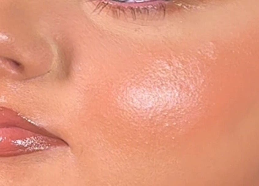 Close-up of glowing skin with smooth makeup finish at SA Artistry, Arklow, County Wicklow, IE.