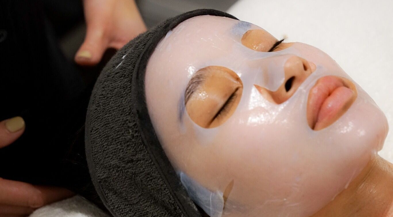 Relaxing face mask treatment at Blanc to Noir, Canley Heights, New South Wales, AU.