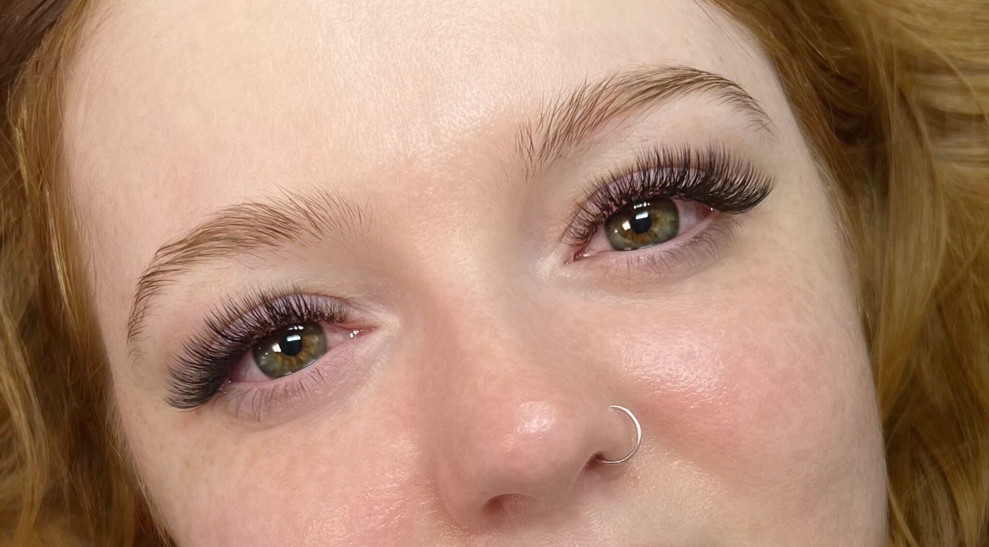 Beautiful eyelash extensions at Linas Lashes & Brows, High Wycombe, England, GB.