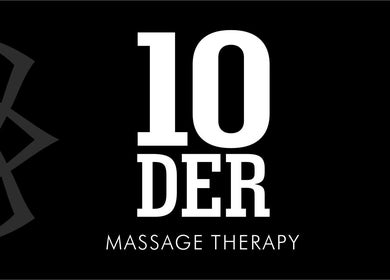 10-DER Massage Therapy logo in black, located in Christ Church, Christ Church, BB.