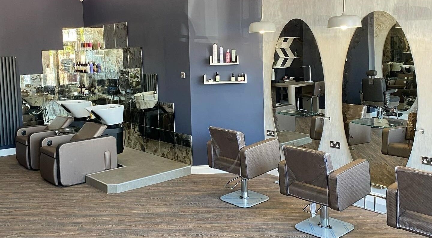 Modern salon interior at Hair by Steph at The Style Suite, Newcastle upon Tyne, England, GB.