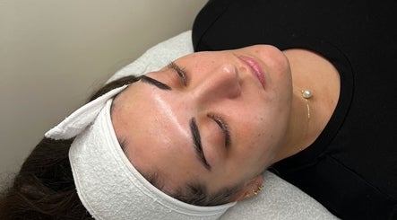 Woman receives a facial at BeauElite - Sheffield, in Sheffield, England UK, GB.