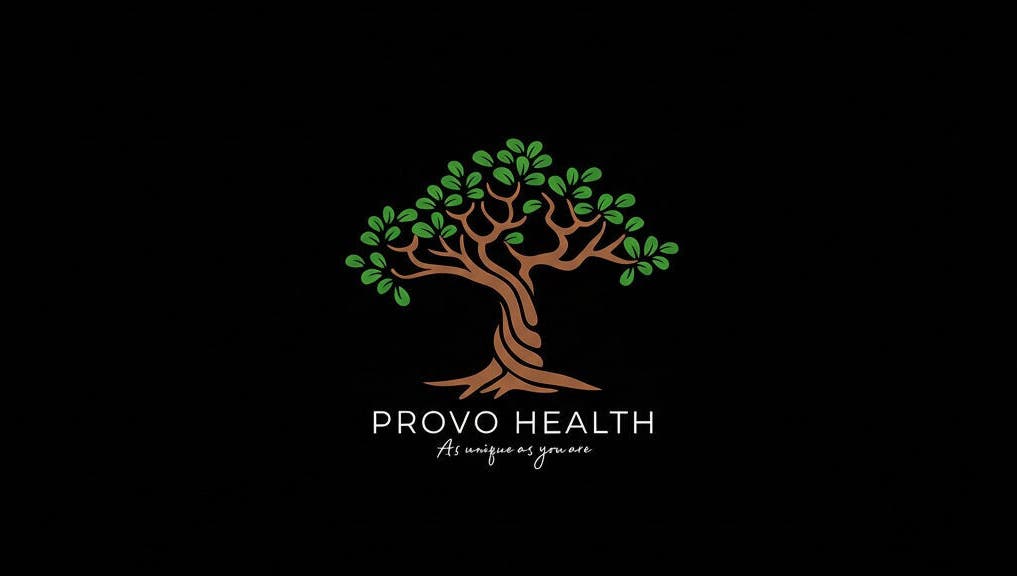 Provo Health Clinic logo featuring elegant tree design at Orem, Utah, US.