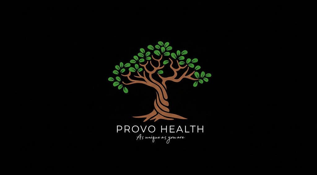 Provo Health Clinic logo featuring elegant tree design at Orem, Utah, US.