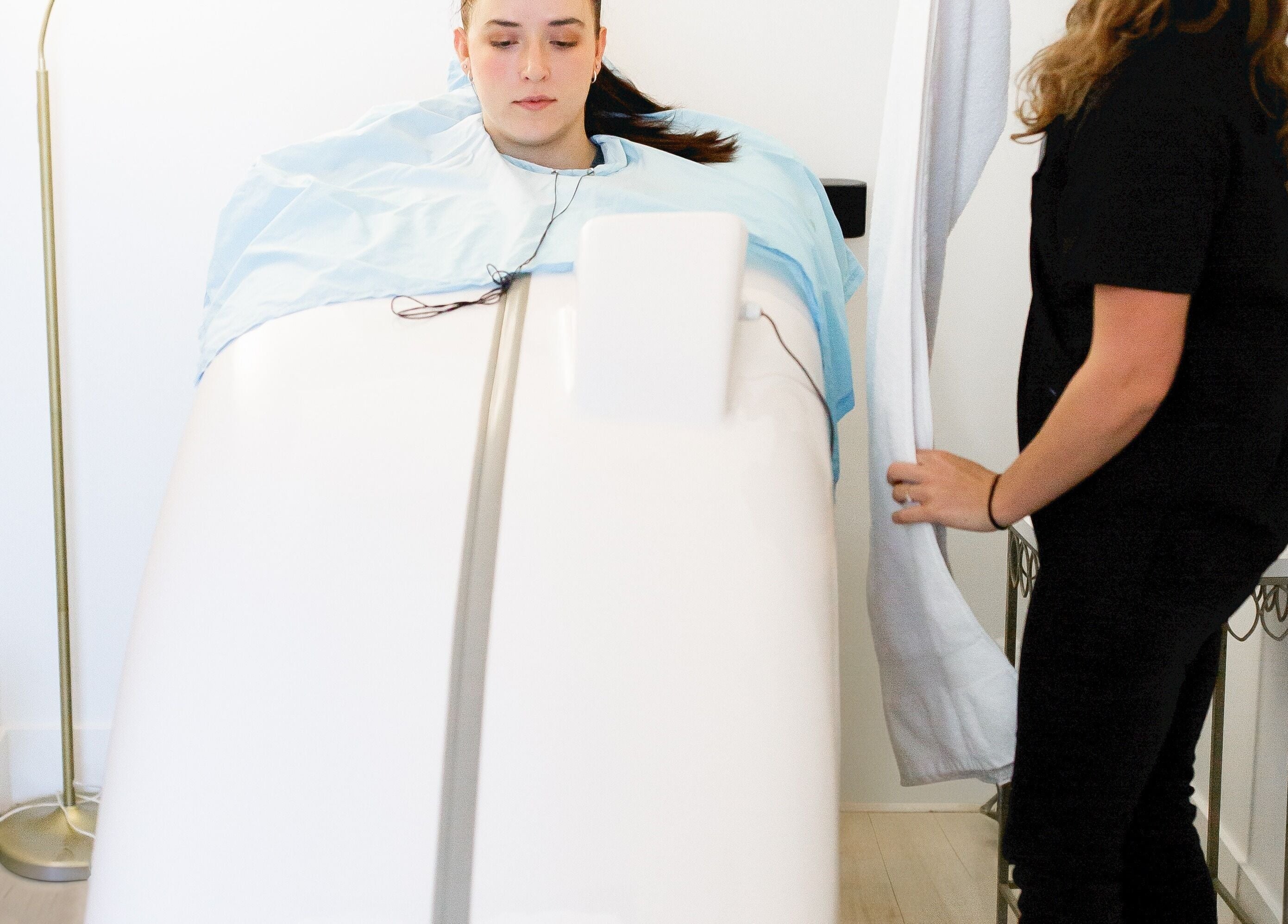 Wellness treatment at Provo Health Clinic in Orem, Utah, US, featuring a relaxation pod.