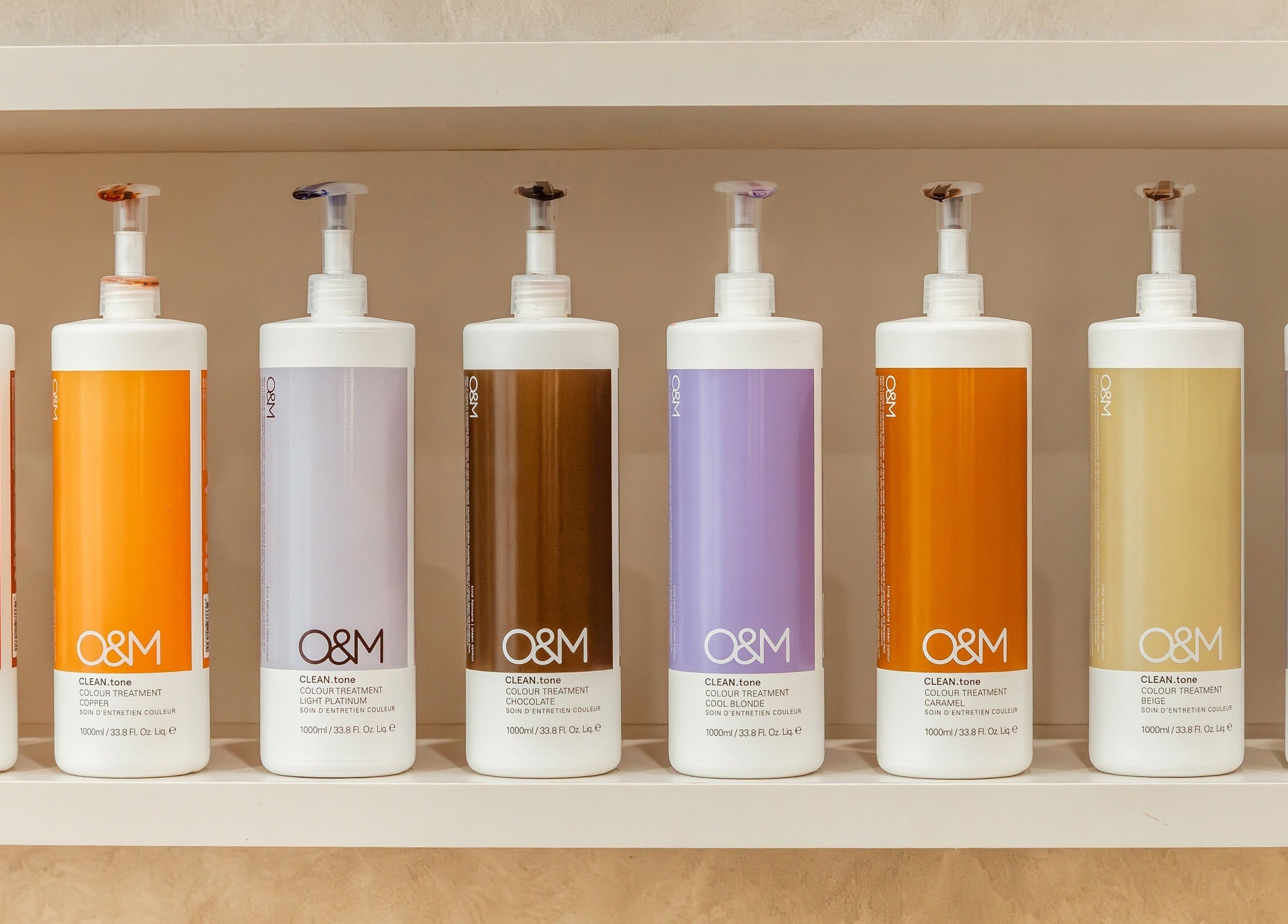 Vibrant hair treatments on display at Lennox Hair, Lennox Head, New South Wales, AU.